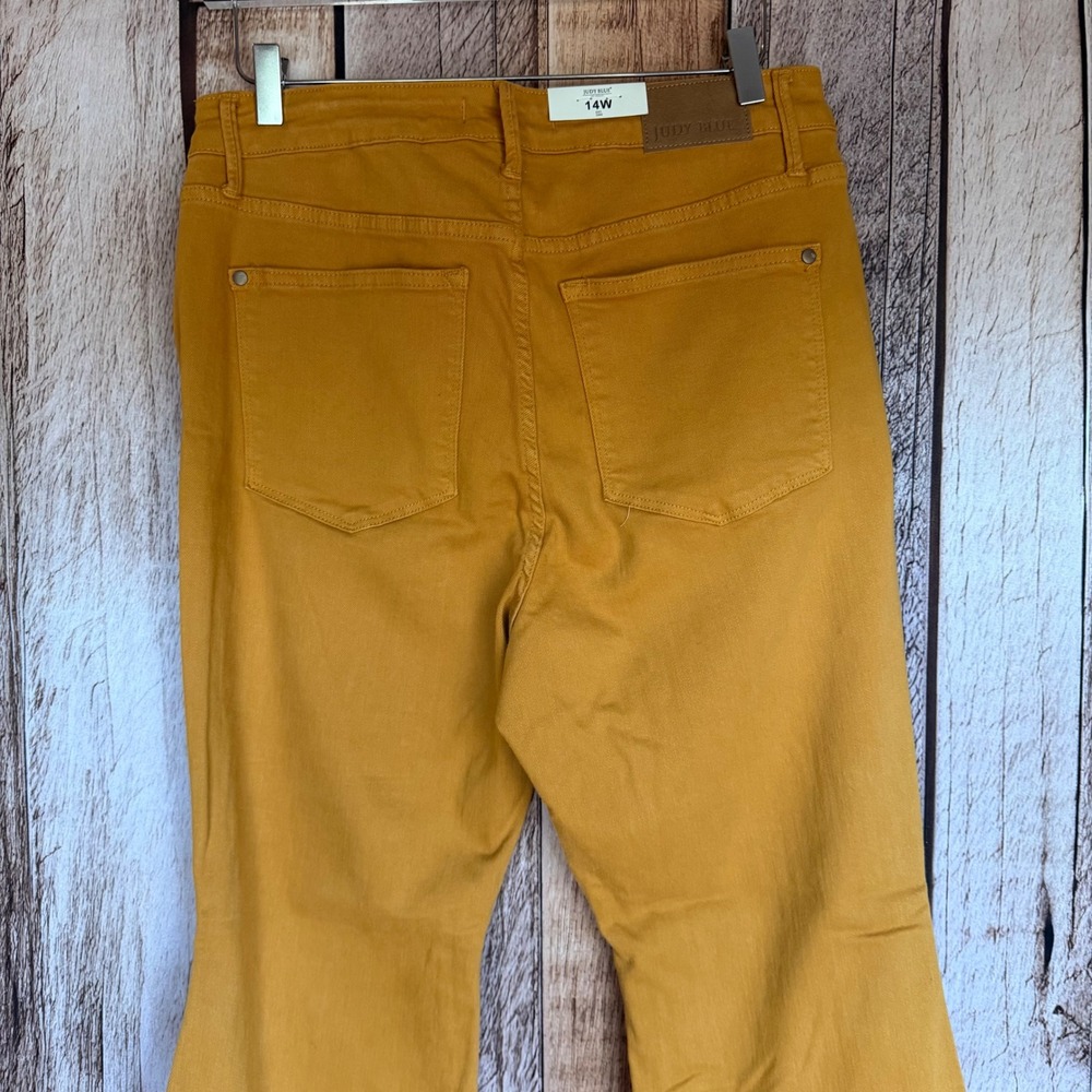 Judy Blue High Waist Marigold Jeans Fall Statement Denim Boho Boutique 14W NWT - Picture 5 of 11